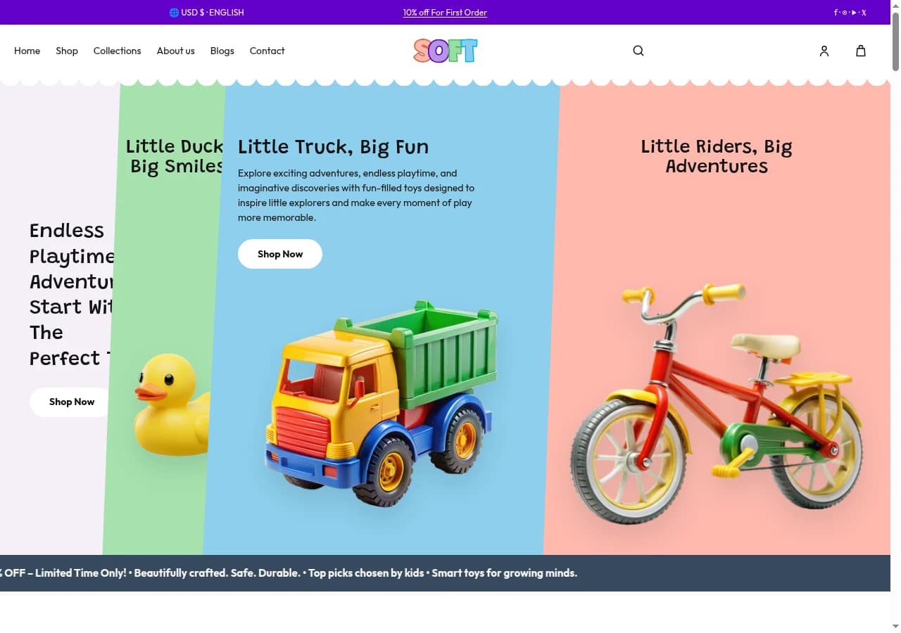 Soft storefront design preview