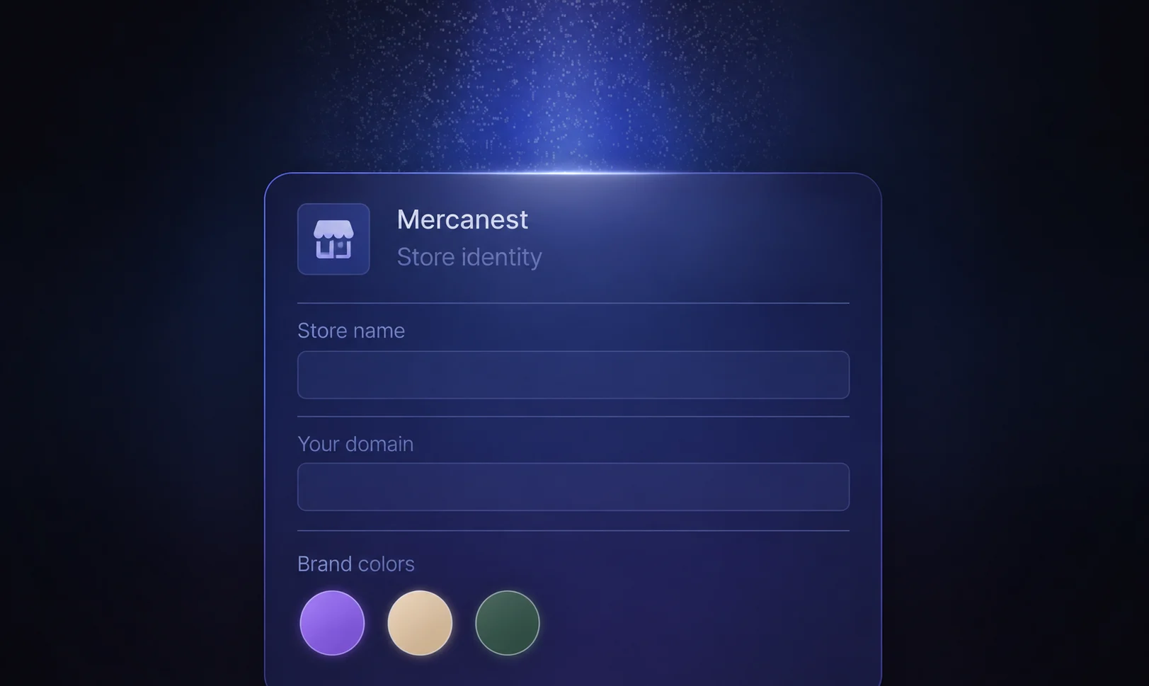 Illustration of a Mercanest store workflow