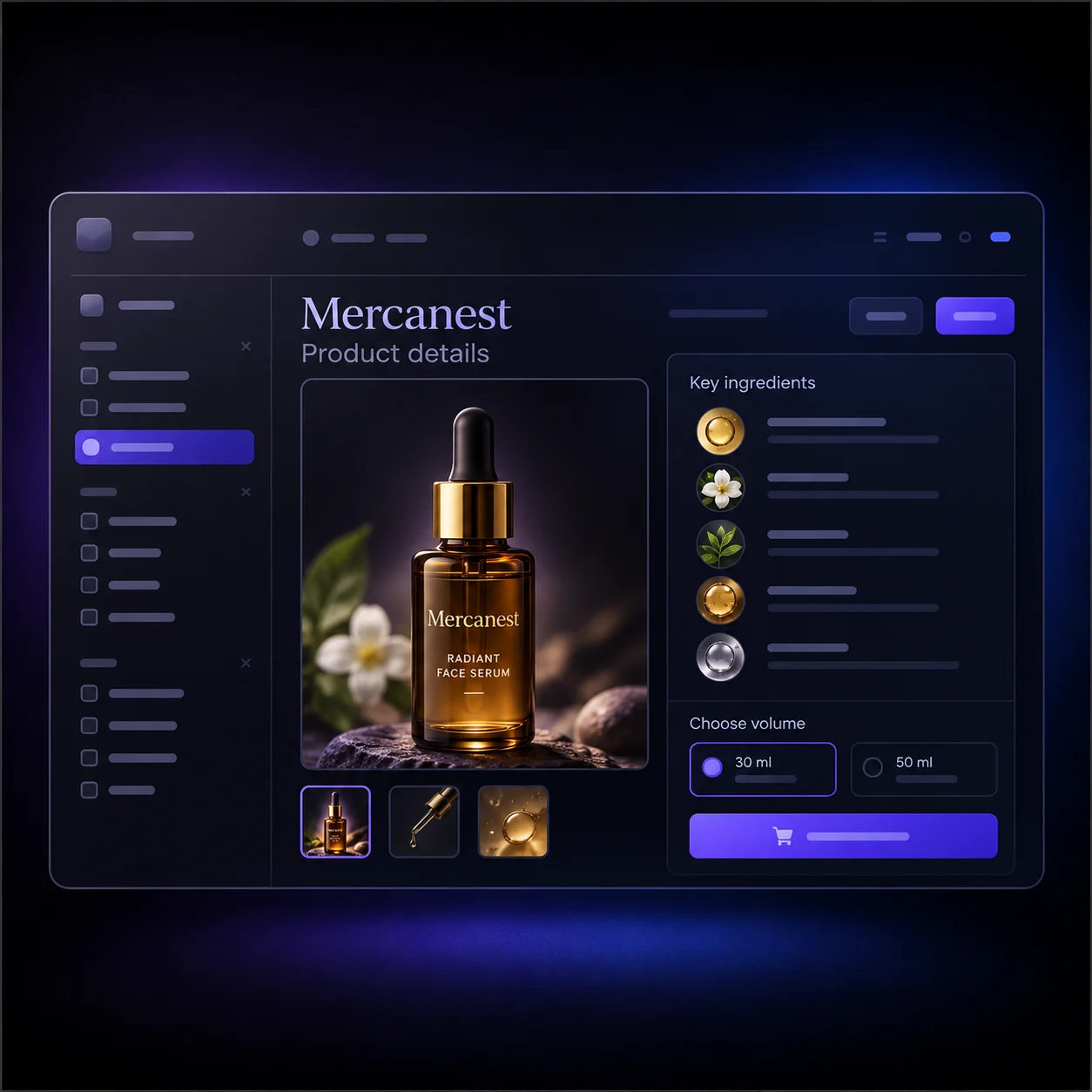 Illustrative Mercanest product catalog preview