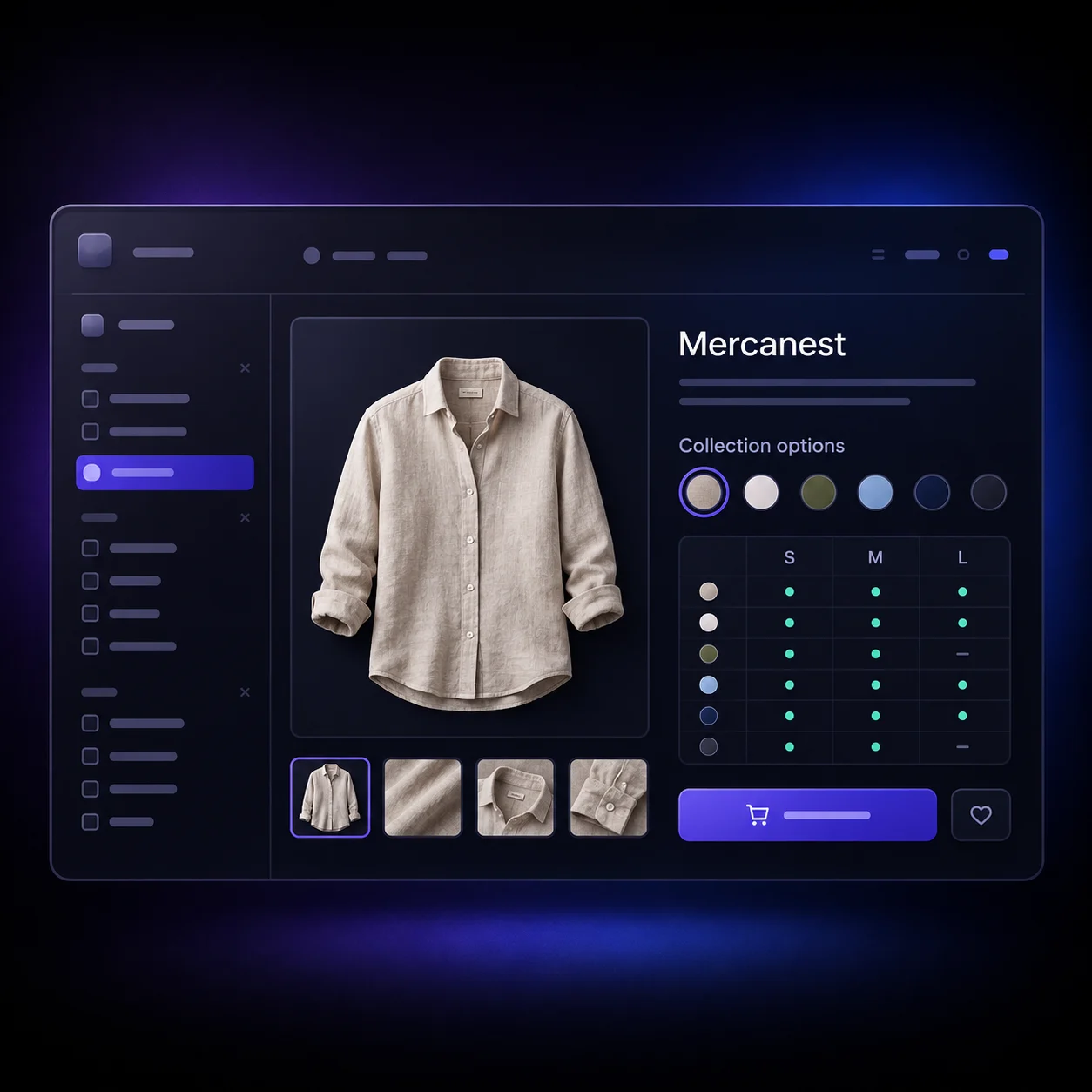 Illustrative Mercanest product catalog preview