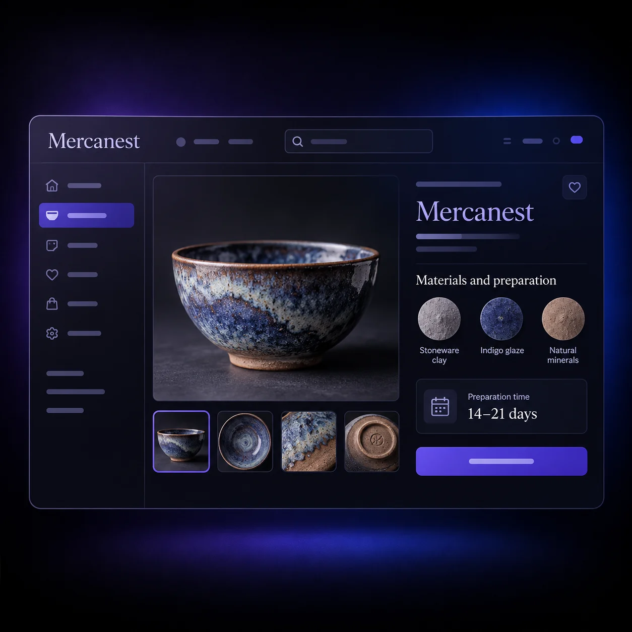 Illustrative Mercanest store marketing preview