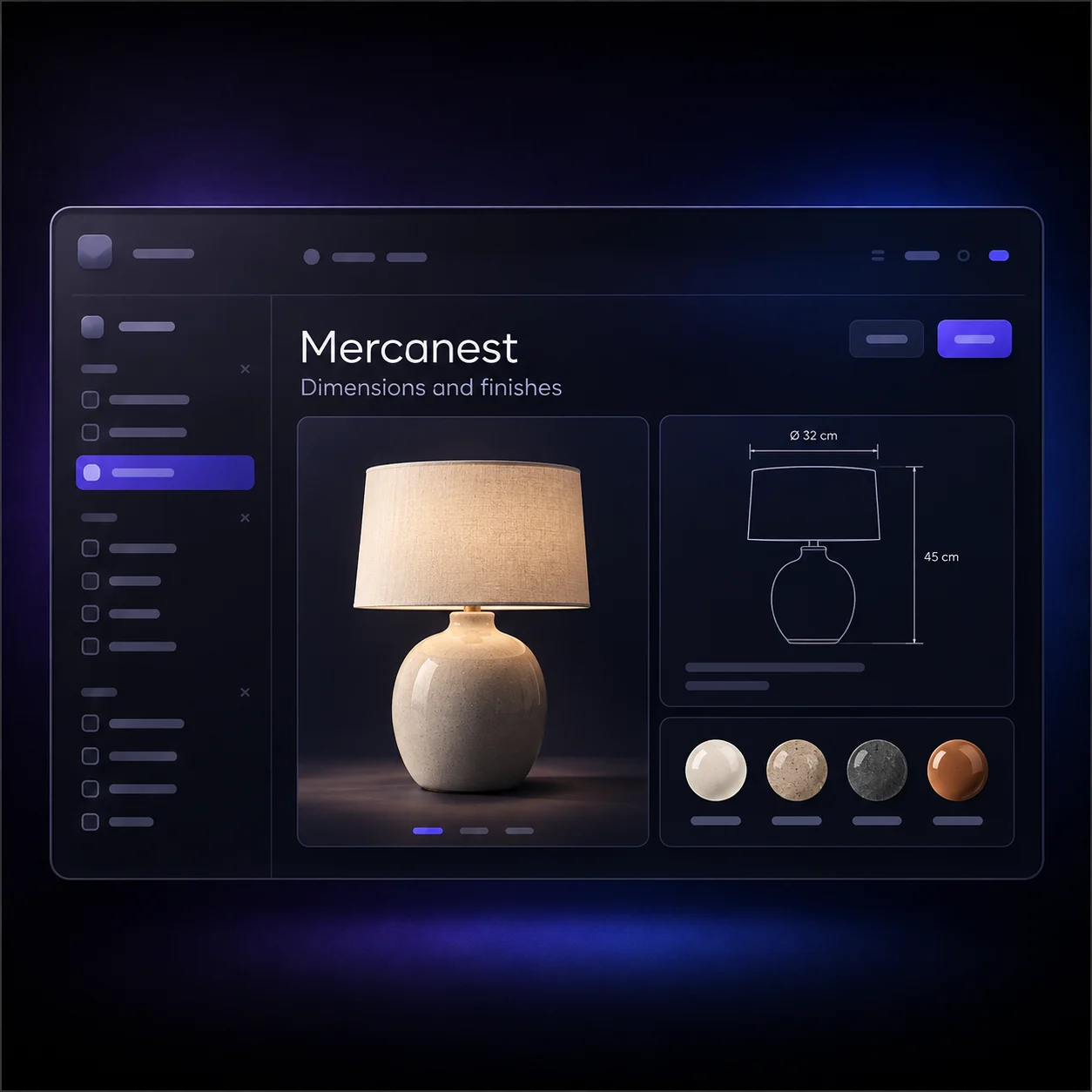 Illustrative Mercanest inventory management preview