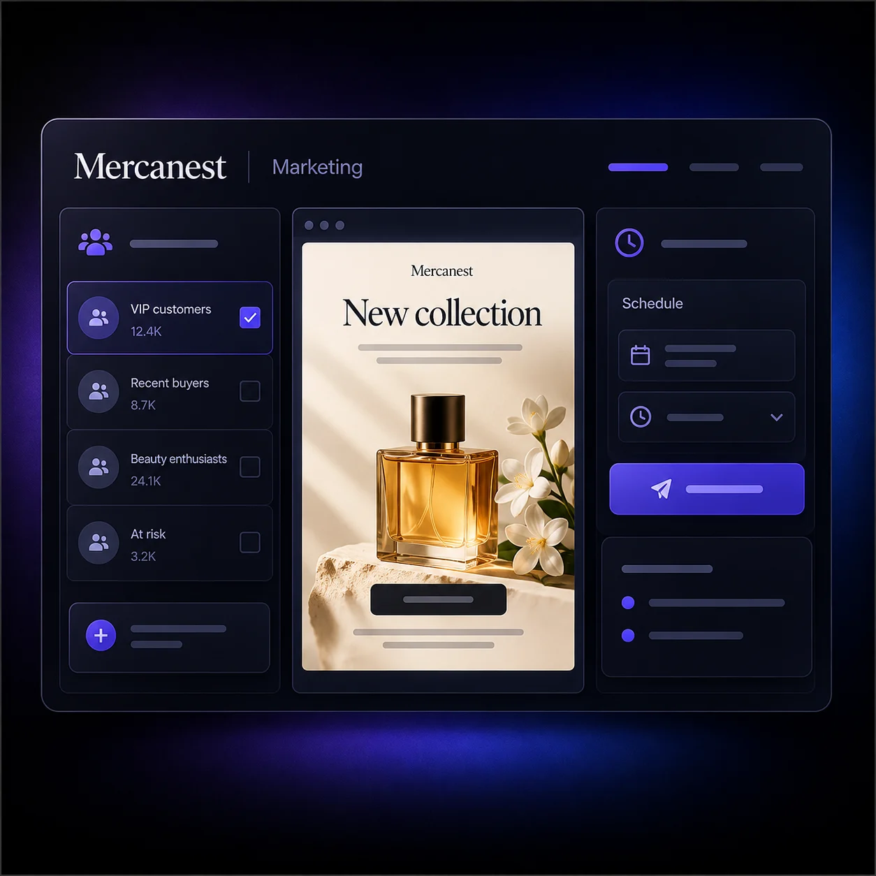 Illustrative Mercanest store marketing preview